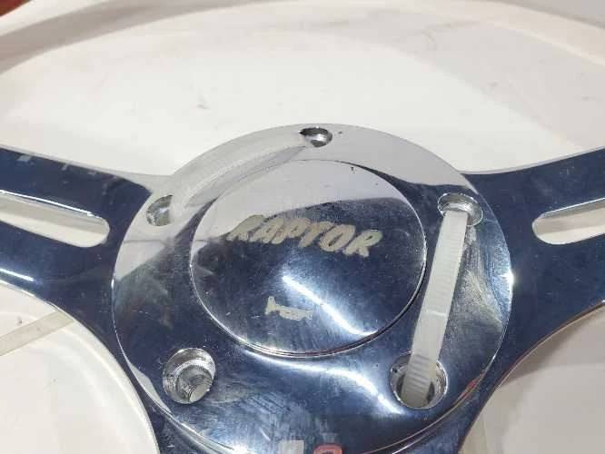 Cadillac Fleetwood 1984 mercado de accesorios volante Raptor 3 radios madera Foto 3 de 4