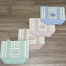 NWT Trader Joe s Summer 2026 Striped Mini Canvas Tote Bag LIMITED EDITION