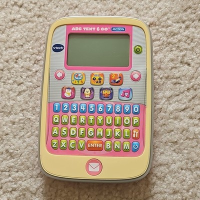 VTech ABC Text & Go Motion Electronic Learning Toy Pink for Ages 4-7