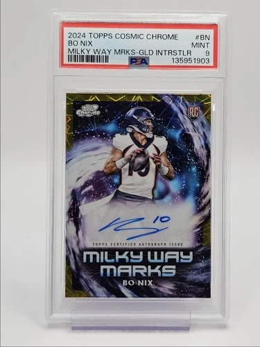 BO NIX 2024 TOPPS COSMIC MILKY WAY GOLD INTERSTELLAR RC AUTO /50 PSA 9 Q0902