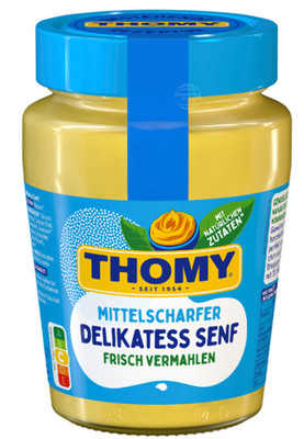 Thomy Delikatess-Senf, Mild Mustard, 250ml glass