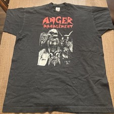 Rare Anger Management Metal 1997 T Shirt Disgruntle, Group Therapy, Black Winter