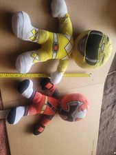 Lot Power Rangers Yellow and Red Ranger Plush 2017