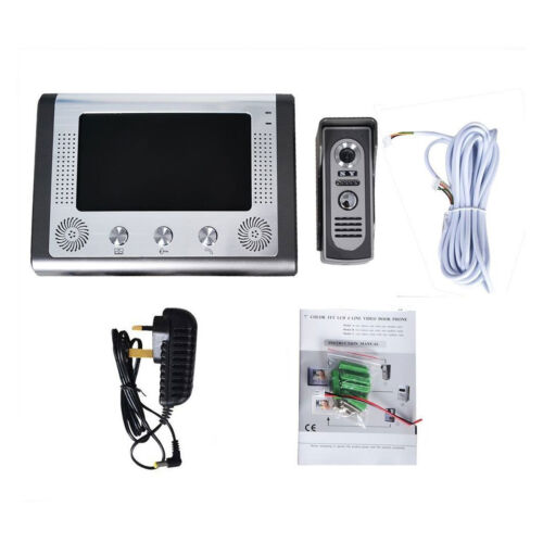 7" HD LCD Camera Monitor Video Doorbell Home Security Intercom Door Bell System - Picture 4 of 13