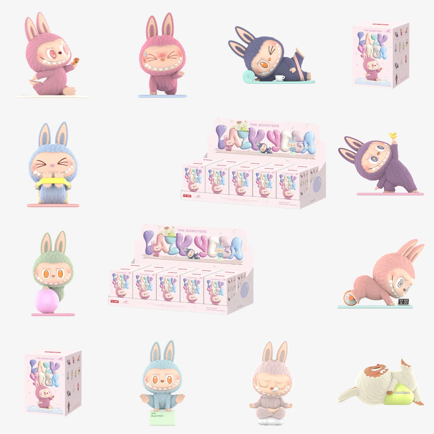 Labubu The Monsters Lazy Yoga Series Confirmed Box Figure Toys Dolls