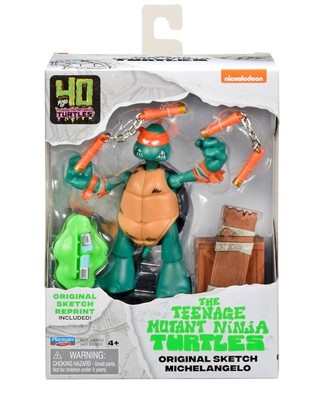 (ULTRA RARE)  Classic Sketch Michelangelo 40th Anniversary Ninja Turtle 