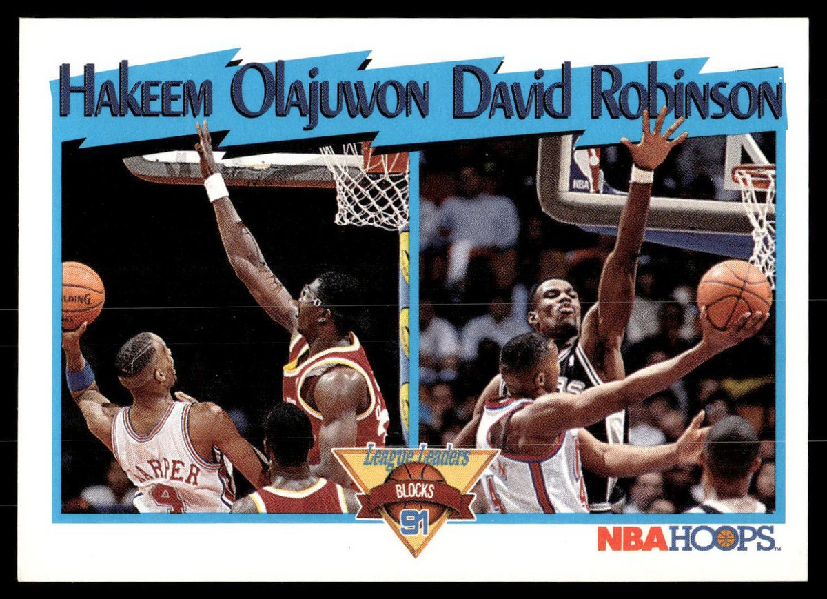 帽子 set of 2 D Robinson & H Olajuwon Hakeem Olajuwon / David Robinson | 1991-92 Hoops #309 | NM+ | eBay