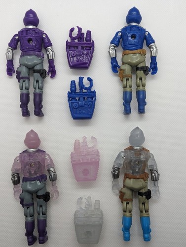GI Joe Black Major 4 X Transformers SOUNDWAVE SHOCKWAVE BAT Lot OG ARAH GITD Neu - Bild 2 von 7