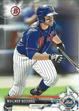 2017 Bowman Prospects #BP92 Wuilmer Becerra - New York Mets Baseball Card Paper