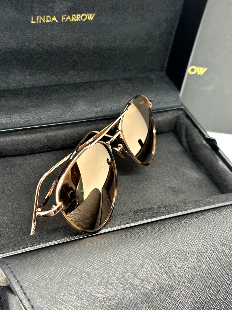Linda Farrow Luxe Sunglasses LFL739C3SUN Rose Gold Retail