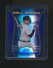 MIGUEL CABRERA 2022 PANINI ABSOLUTE HALL WORTHY BLUE PARALLEL 053/149
