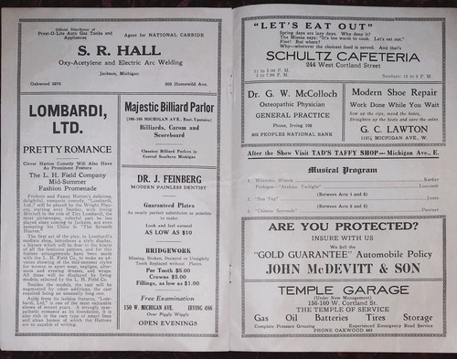 1927 Jackson MI Pinkham Lomardi Hoffnagle Klose Pusey Palmi McColloch Feinberg - Picture 4 of 5