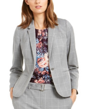 NEW CALVIN KLEIN GRAY CAREER JACKET BLAZER SIZE 16  129
