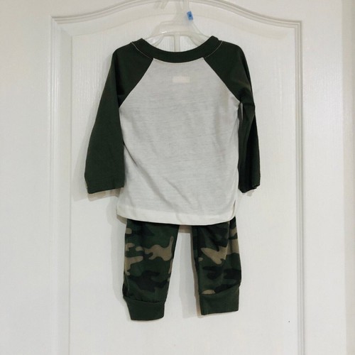 Conjunto de Camisa y Pantalones Swiggles 2 Piezas Dino Explorer Camuflados Talla Blanca 12 Meses Nuevo con Etiquetas - Imagen 5 de 7