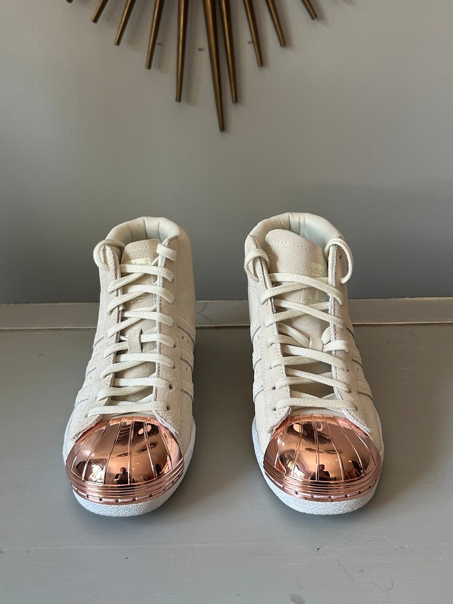 Adidas - Superstar 80's Rose Gold Metal Toe Cap Sneakers | eBay
