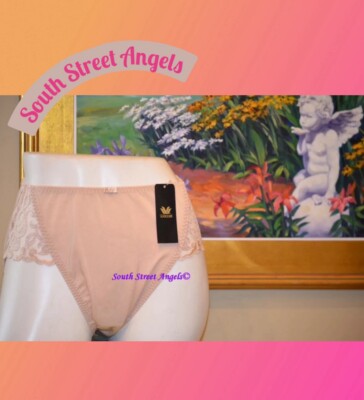 WACOAL 84499  ~ NATURALLY NUDE ARABESQUE Hi-Cut EMBROIDERED BRIEF Panties XL