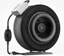 VIVOSUN Z4 4in 203CFM Inline Duct Ventilation Fan w/ Variable Speed Controller 