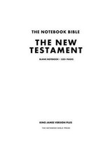 The Notebook Bible, The Testament, Blank... Book (paperback / Softback) The Notebook Bible, The Testament, Blank... Book (paperback / Softback)