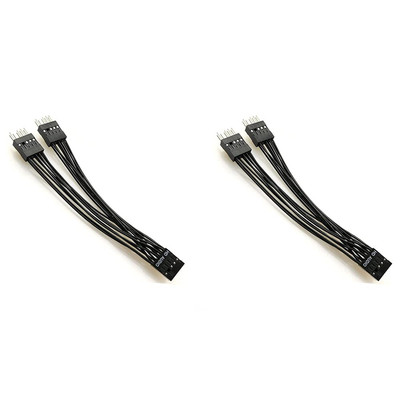 Audio-Verlängerungskabel für HD-Motherboard, Y-Splitter, 9 Pin, 1 Buchse, 2 Stec
