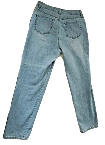 Gloria Vanderbilt Amanda 12 Mujeres Pantalón De Jean Denim alto aumento  mamá azul claro | eBay