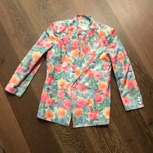 gucci print blazer