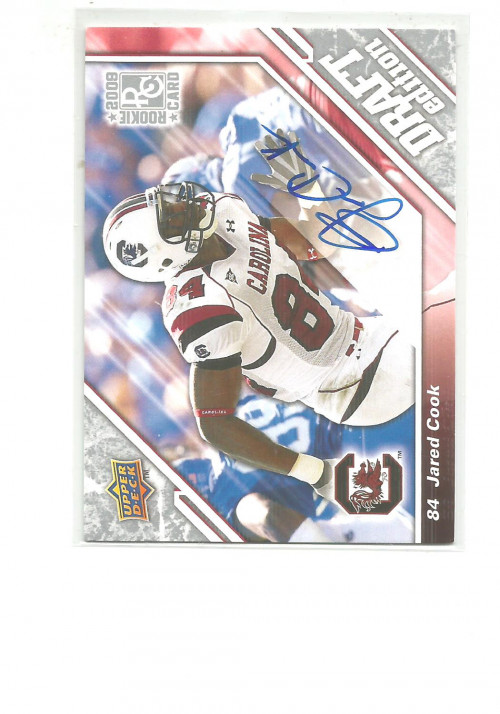 2009 UPPER DECK DRAFT EDITION AUTOGRAPHS SILVER #136 JARED COOK