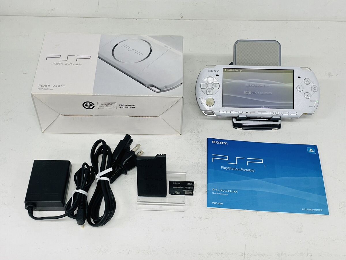 Sony PSP 3000 Console PSP-3000 Various Color Manual Box Battery