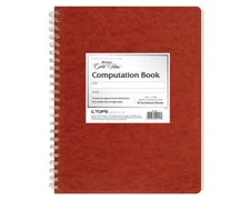 Ampad Computation Book Quadrille Rule 11 3/4 x 9-1/4 Antique Ivory 76 Sheets