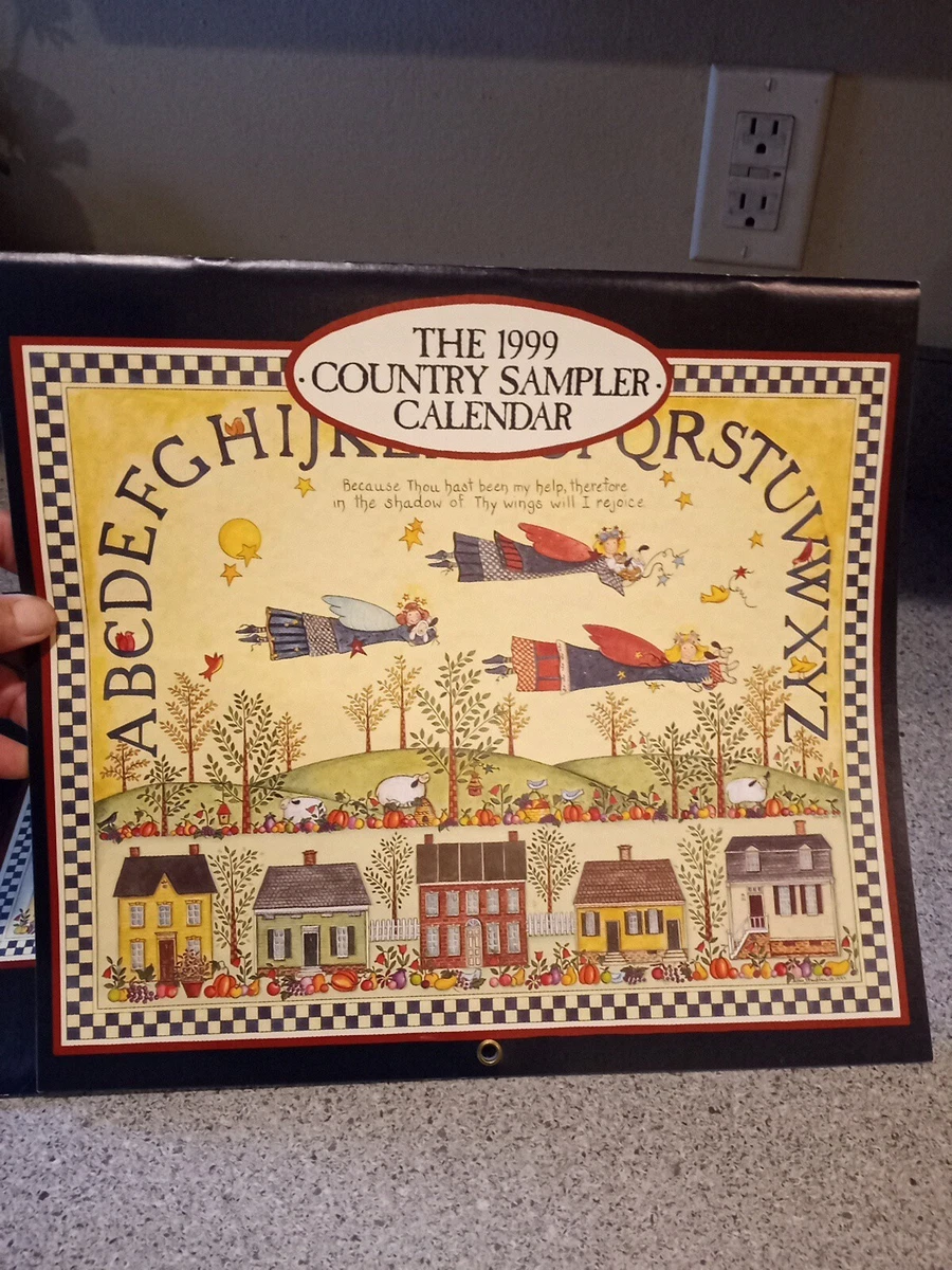 1999 COUNTRY Sampler Wall Hanging Calendar, Lang, Ellen Stouffer | eBay