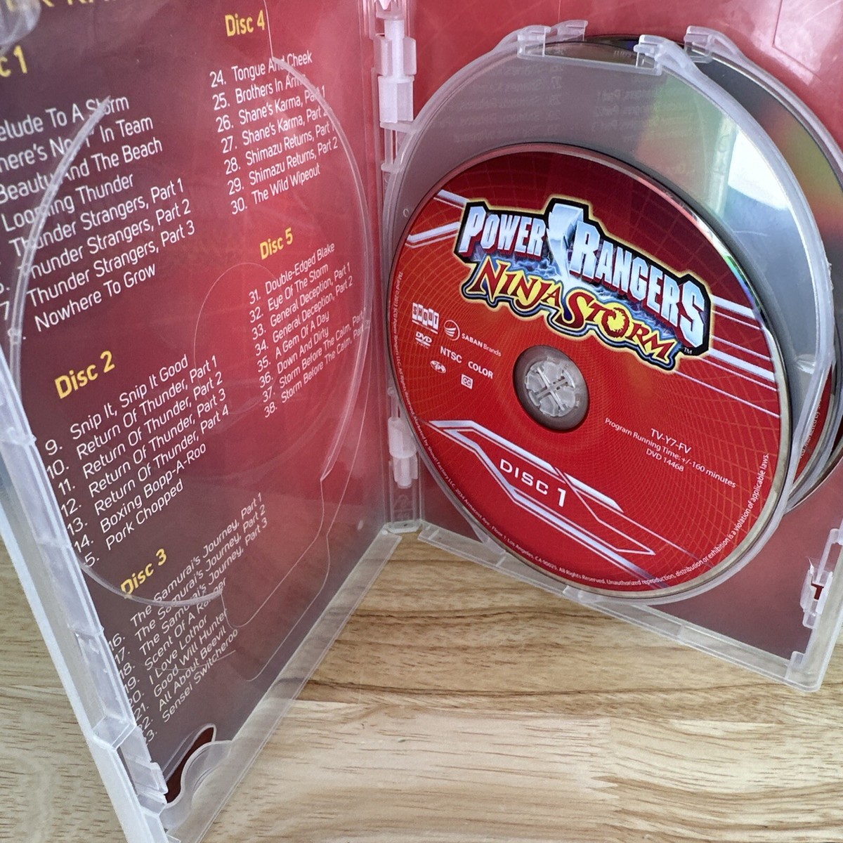 Power Rangers Dino Charge Ninja Storm DVD Lot : The Complete