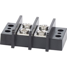 Blue Sea 2602 Terminal Block 65AMP 2 Circuit Screw Pair Jumpers Closed Back