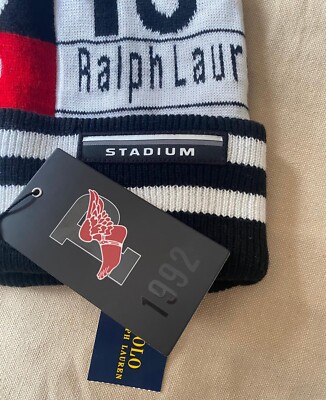 Polo Ralph Lauren 92RL Stadium RL68 P-Wings Skull Hat Pom-Pom
