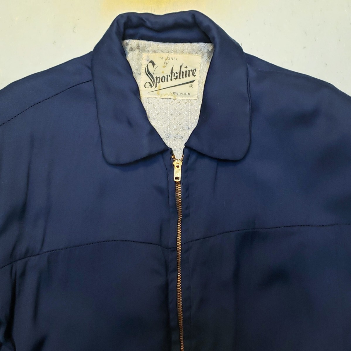 ジャケット・アウター 50s vintage rayon gabardine jacket 50s rayon gabardine jacket vintage size M Blue (USED) From