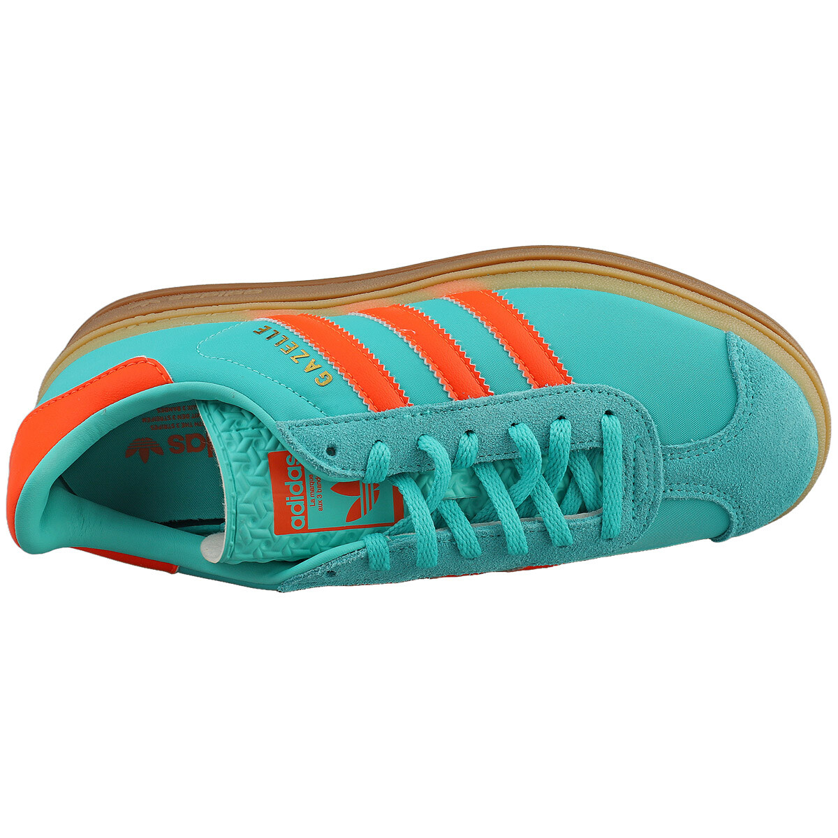 adidas gazelle silver green womens Adidas Gazelle Bold Green Orange – Next Step main image 1