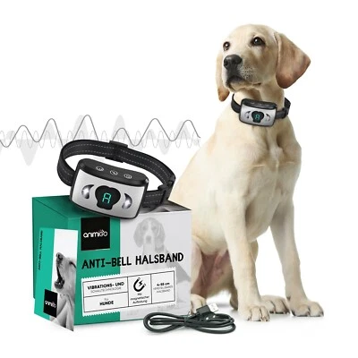 ANIMIGO Anti Bellen - Welpen & Hund Halsband - Erziehungshalsband - Vibrationshalsband