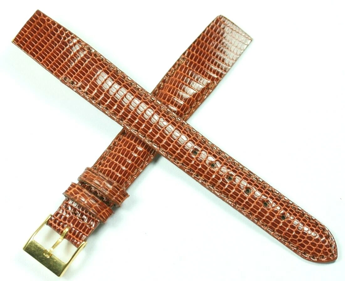 JAEGER LECOULTRE CINTURINO OROLOGIO LUCERTOLA ORIGINALE 12 MM FATTO A MANO APERTO DI ZRC FRANCIA PREZZO AL PUBBLICO £ 47 00