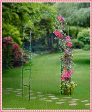 Garden Arch Arbor Metal Trellis Archway Climbing Plants Vines Outdoor Yard Decor