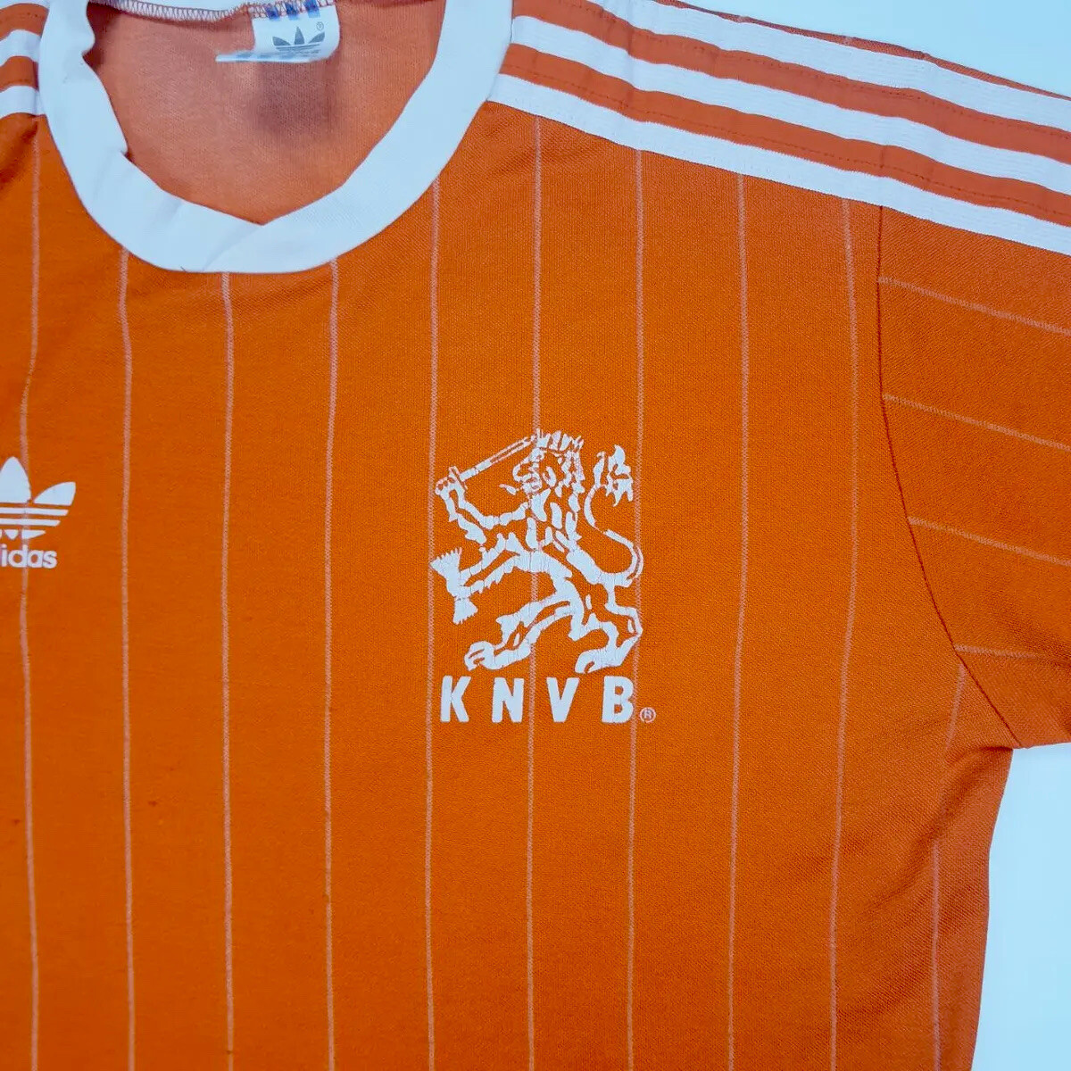 Maillot De Football Rétro - Homme - Pays-Bas 1983 Manches Cortes Orange