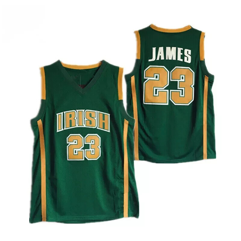 Throwback L James #23 High School Basketball Jerseys Men