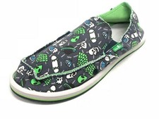 Sanuk Kid's Lil Donny Funk Slip On Shoes SBF10847Y Navy Icon Alien Skateboard