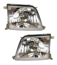 FRONT HALOGEN HEADLIGHT LAMP SET FITS FOR Toyota Land Cruiser FJ90 Prado 2000-