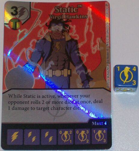 Foil STATIC: VIRGIL HAWKINS 35 Green Arrow and The Flash Dice Masters - Picture 1 of 1