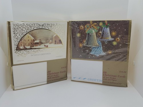 SUNSHINE ARTS STUDIO WEIHNACHTSKARTEN 20 Karten Box Sets "A MID WINTER DAY, BELLS"