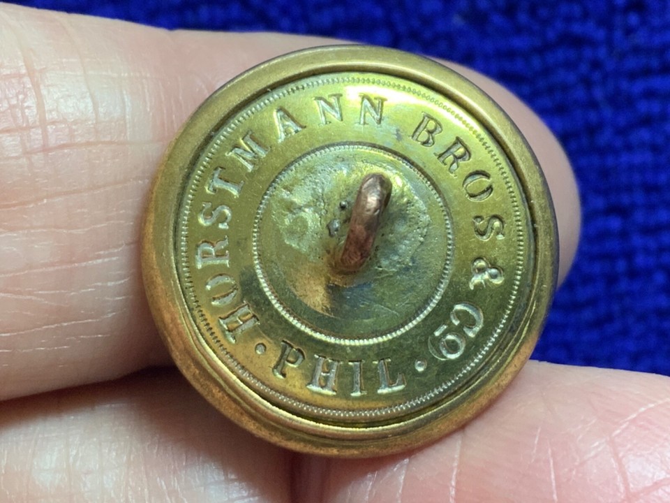 STAG’S HEAD UNION PACIFIC RAIL ROAD GILT CONDUCTOR COAT BUTTON 1870