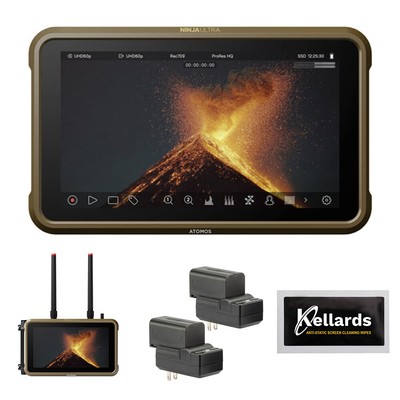 Atomos Ninja Ultra 5.2'' 4K Monitor w/ Atomos CONNECT, Genaray Kit & Wipes Bundle