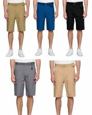 MEN  S CARGO SHORTS CASUAL COTTON TWILL MULTI POCKETS LIGHTWEIGHT OUTDOOR BELTED