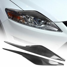 For Ford Mondeo MK4 Carbon Fiber Headlight Eyebrow Eyelid Cover Trim 2007-2013