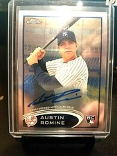 2012 AUSTIN ROMINE TOPPS CHROME ROOKIE AUTOGRAPH #156 GEM.