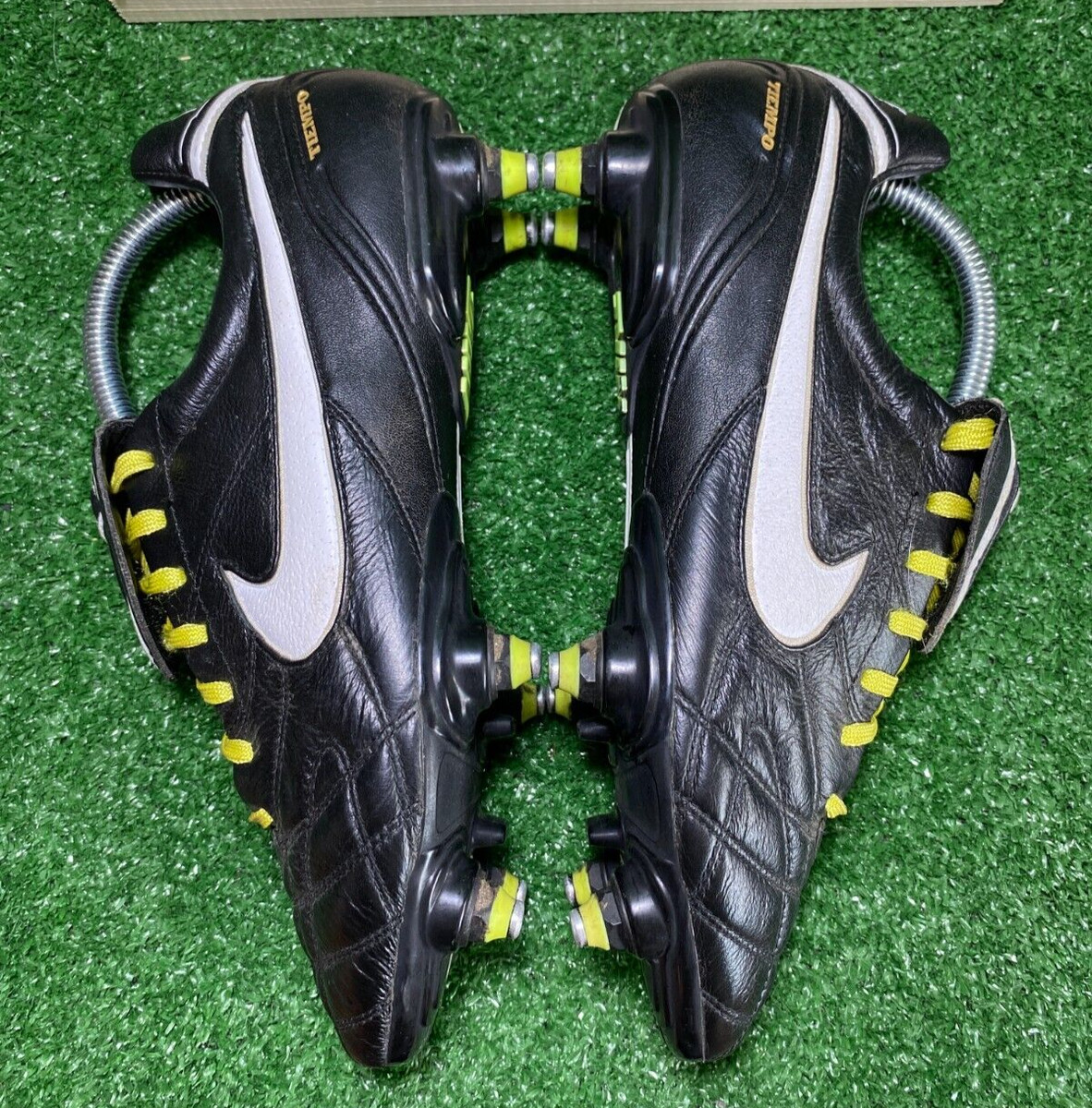 ELITE 2010 Nike Tiempo Mystic III Natural SG Leather R10 Ronaldinho 8 US — product photo 9 of 13