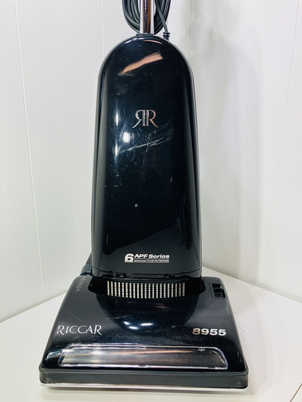 Rare Black Riccar 8955 All Floor Upright Vacuum Cleaner W/ Attachments